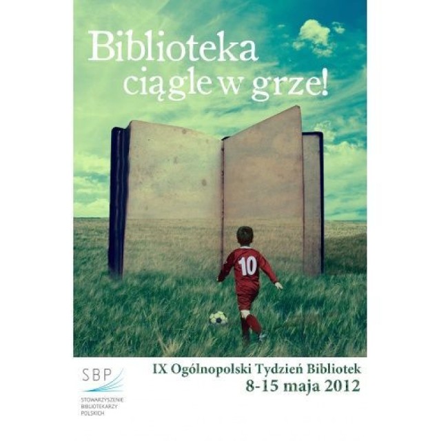 Plakat IX Ogólnopolskiego Tygodnia Bibliotek.