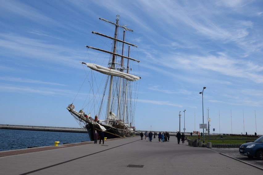 Holenderski Gulden Leeuw cumuje przy nabrzeżu Pomorskim w Gdyni