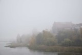 Malbork we mgle [ZDJĘCIA]. Miasto na chwilę "zniknęło" w sobotni poranek