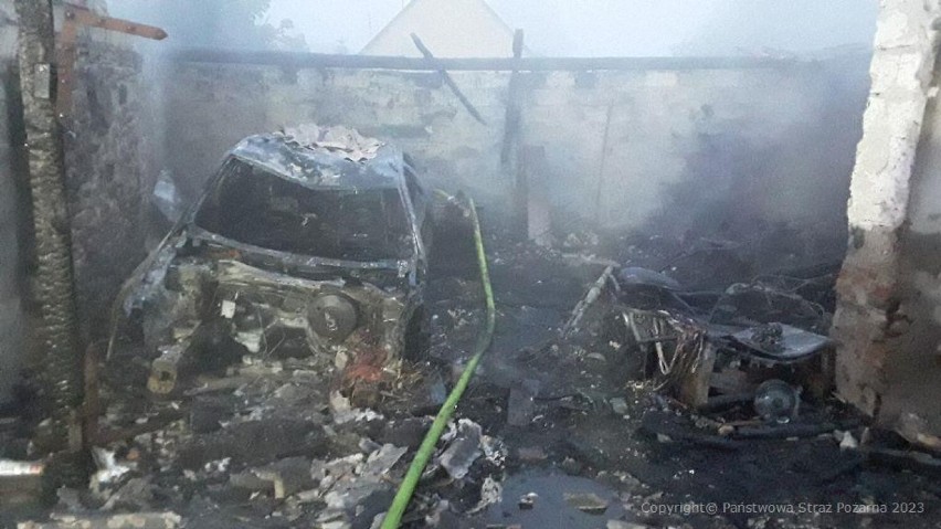 Pożar w gminie Przedbórz. Płonął garaż w miejscowości Gaj