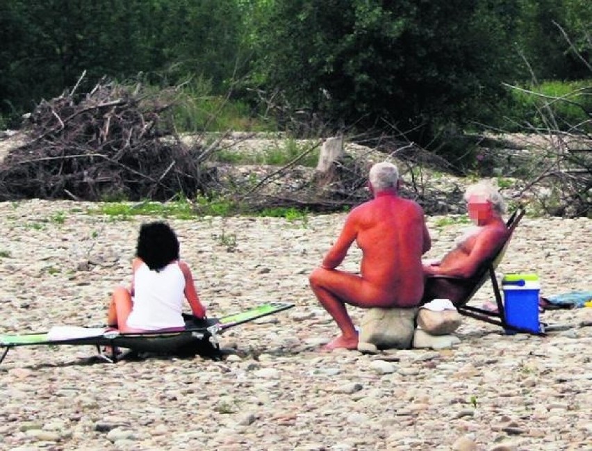 Plaże nad Sołą były kiedyś także miejscem lubianym przez...