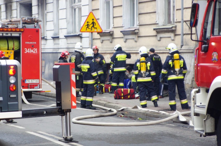 Pożar w Kaliszu na ulicy Kościuszki