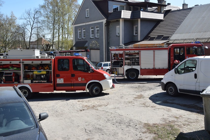 Miastko. Pożar drewnianej szopki (WIDEO, FOTO)