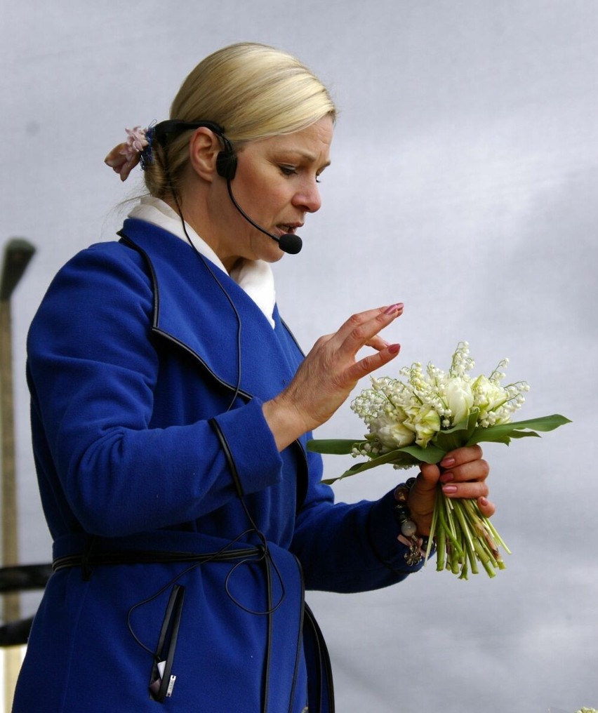 Chrzciny nowej odmiany tulipana podczas Międzynarodowych Targów Tulipanów w Chrzypsku Wielkim 6 maja