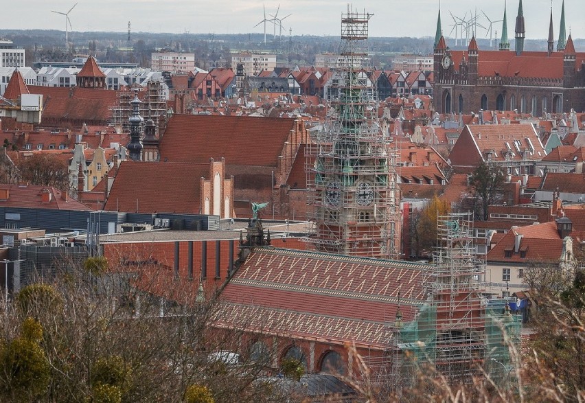 Panorama Gdańska  z Góry Gradowej 27.11.2020