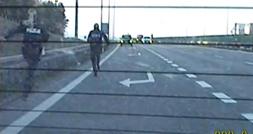Sceny jak z filmu pod Pruszczem Gdańskim. Policjanci podjęli pościg za pijanym kierowcom na autostradzie A1!