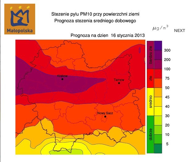 PM10 trafia do naszych dróg oddechowych i często "zabiera"...