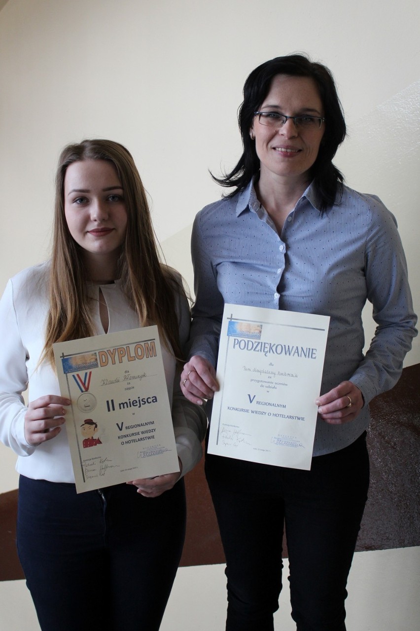 Uczennica ZSE w Radomsku wicemistrzynią hotelarstwa w regionie łódzkim 2017