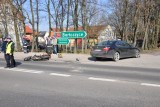 Wypadek motocyklisty na Wyszyńskiego w Lidzbarku Warmińskim
