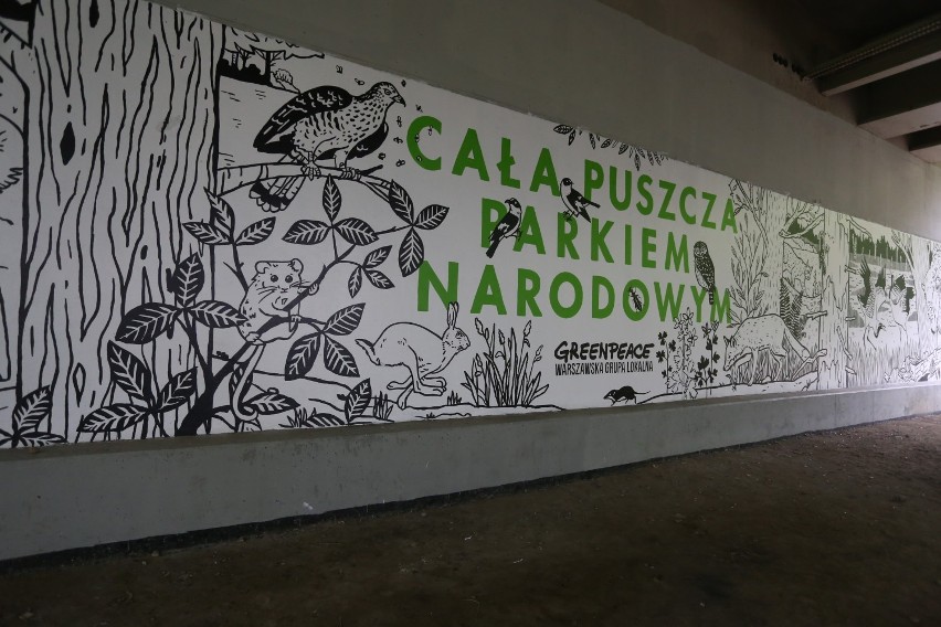 Mural dla Puszczy Białowieskiej. Nad Wisłą powstało...
