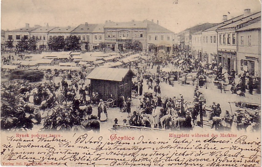 Gorlickie rynek, rok 1899