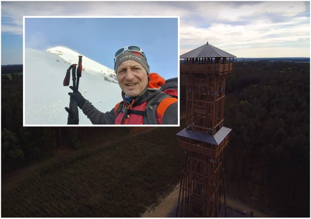 Jacek Łapiński chce zdobyć zimą szczyt K2 wchodząc na wieżę koło Sławy