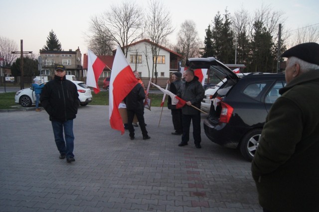 Blokada DK 91 na ul. Narutowicza w Radomsku. Radomszczanie protestują