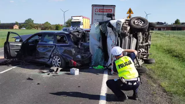 Wypadek w Srocku na DK 91: zderzyło się 5 samochodów