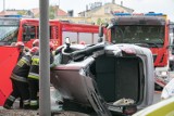 Poważny wypadek na Jagiellońskiej przy PKS w Bydgoszczy. Kilka osób jest rannych [zdjęcia, wideo]
