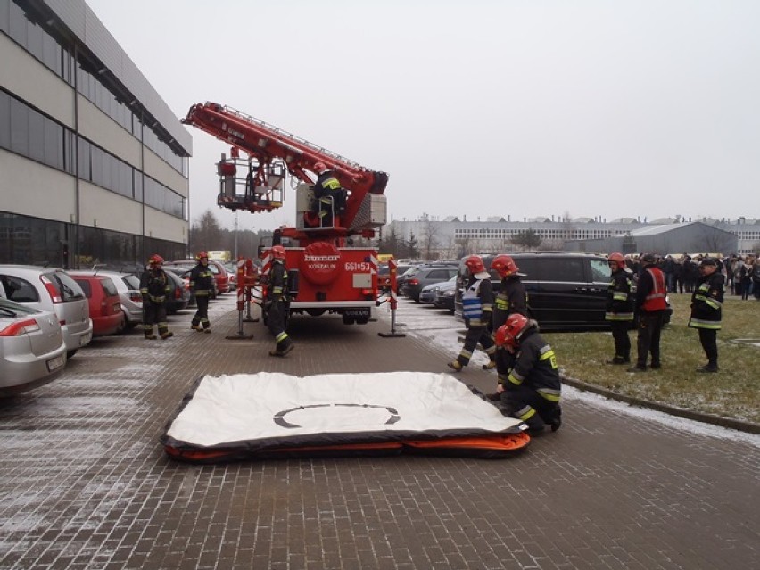 Ćwiczenia ewakuacyjne Państwowej Straży Pożarnej w Złotowie