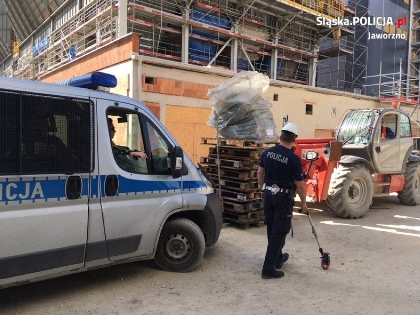 Wypadek na budowie bloku energetycznego w Jaworznie. 38-latek został przewieziony do szpitala [ZDJĘCIA]