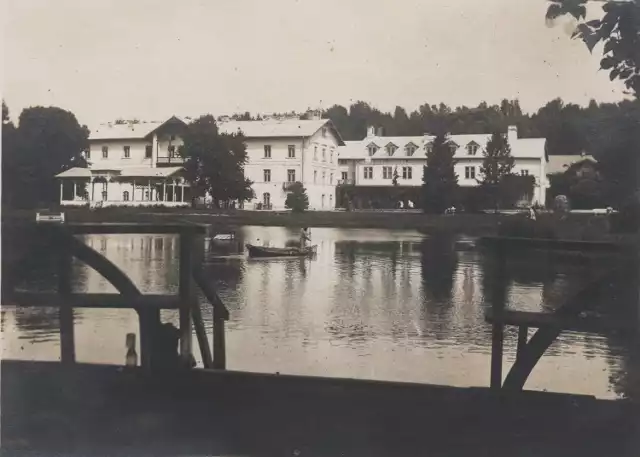 Sadzawka i sanatorium „Książę Józef” - 1916 r.