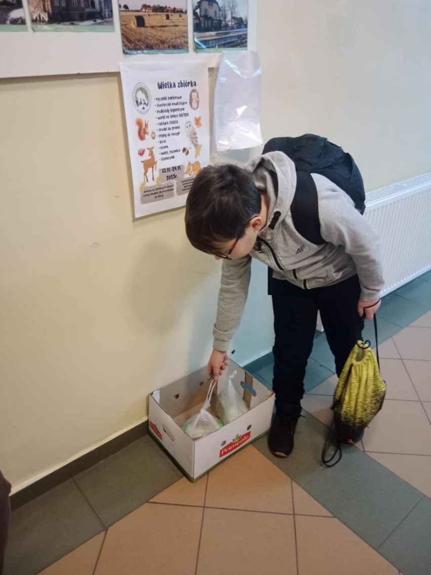 Uczniowie z Granowa zorganizowali zbiórkę darów dla Ośrodka Rehabilitacji Dzikich Zwierząt 