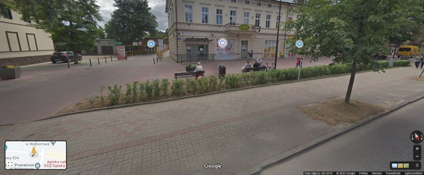 Ul. Sobieskiego w Wejherowie w Google Street View