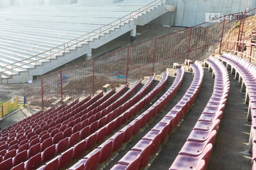 Jak idą prace na stadionie? Mamy najnowsze ZDJĘCIA z placu budowy 