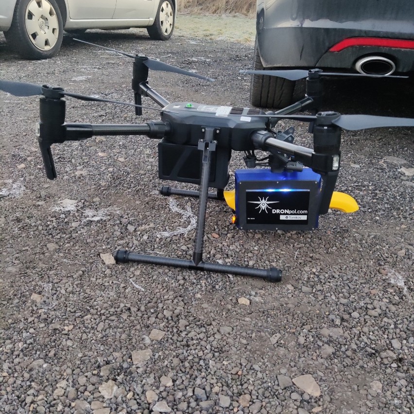 Przeprowadzono pierwszą kontrolę z użyciem specjalistycznego drona.