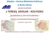 Spotkanie z Teresą Siedlar - Kołyszko