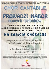 Chór Cantabile ogłasza nabór nowych członków