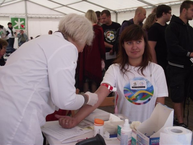 Tym razem wielka zbiórka krwi odbyła się w komendzie straży ...