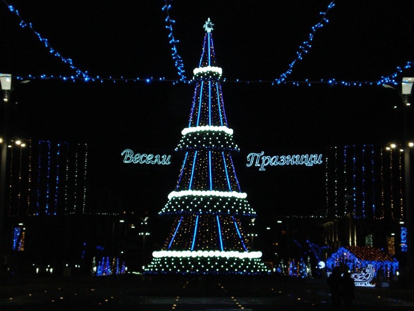 Ozdoby Świąteczne w Burgas: Tak ozdobiona jest Bułgaria