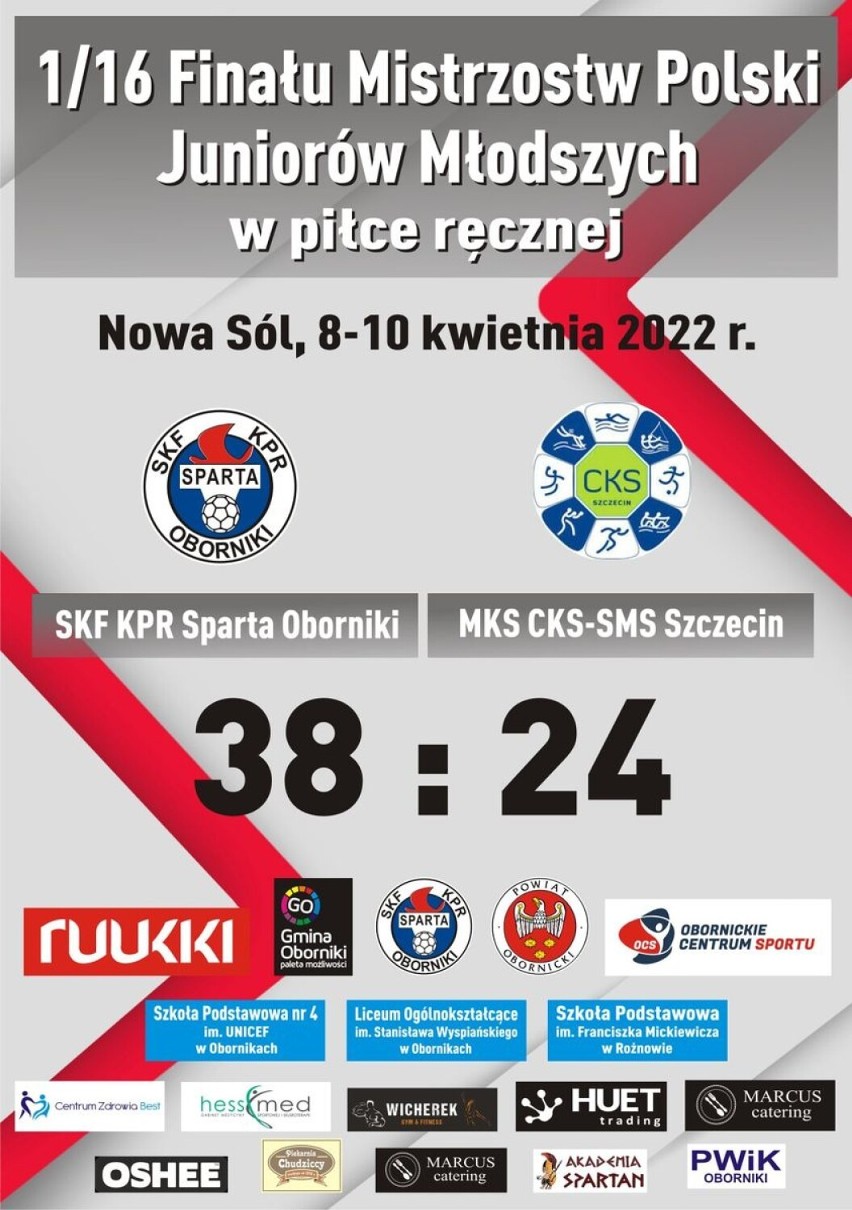 Juniorzy Młodsi SKF KPR Sparty Oborniki w gronie 16 najlepszych zespołów w Polsce