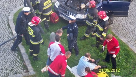 Kolizja na Odrzańskiej. Za kółkiem siedział policjant