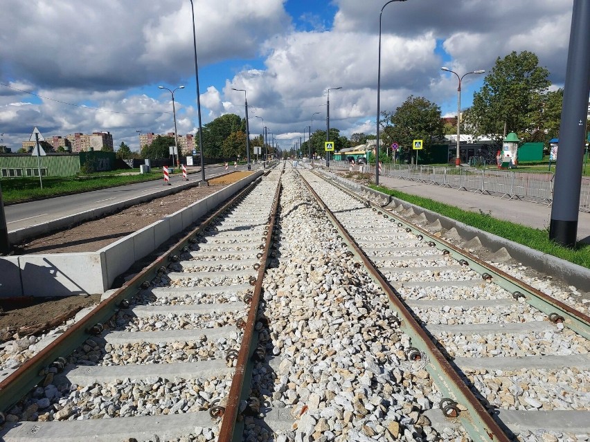 Przedłużona linia tramwajowa w Sosnowcu na ukończeniu. Pierwsze przejazdy testowe planowane są na koniec listopada