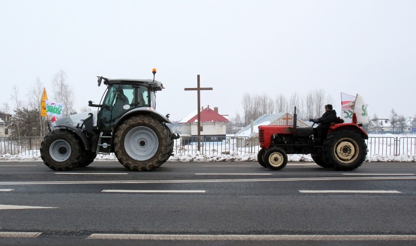 Rolnicy protestowali pod Lubartowem