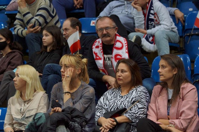 Kibice siatkarek Energa MKS Kalisz podczas meczu z E.Leclerc Radomką Radom