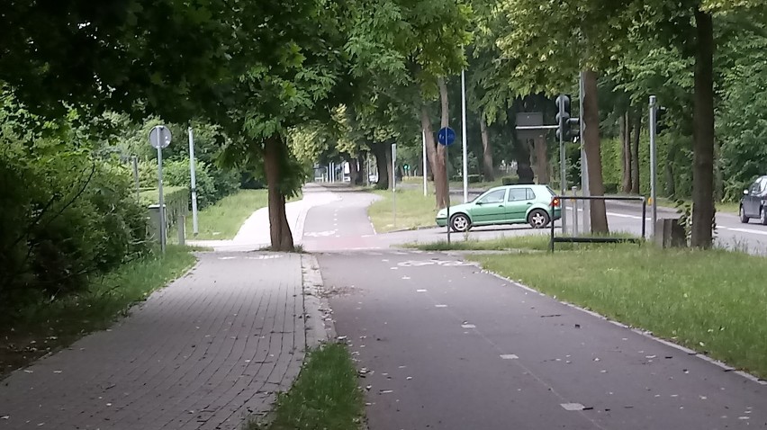 Niektóre przejazdy rowerowe w Gorzowie, choć dają...