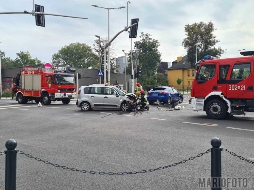 Jedna osoba poszkodowana w wypadku w centrum Opola.