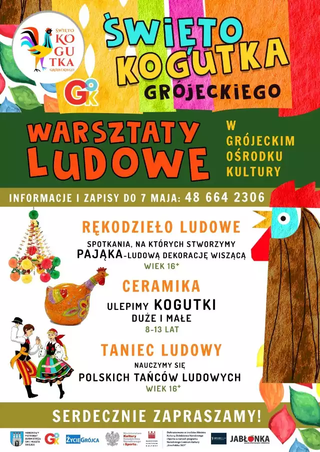 Najpierw warsztaty ludowe, a potem jarmark i wesoła zabawa - Grójecki Ośrodek Kultury szykuje wystrzałową imprezę.