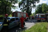 Wypadek w Mikołowie na skrzyżowaniu Rybnickiej i Rymera 