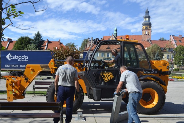 Na wodzisławskim rynku ruszyły przygotowania do Oktoberfestu