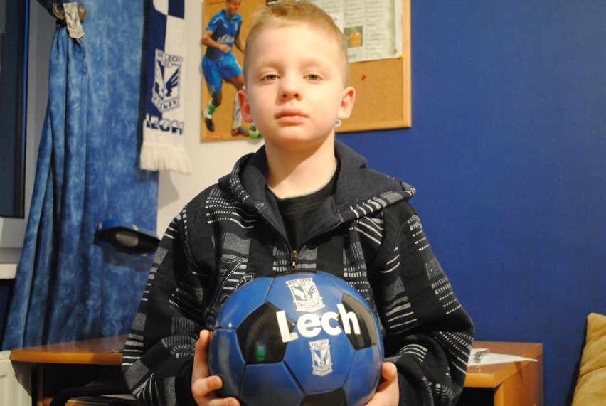 Dominik jest wiernym fanem Lecha Poznań