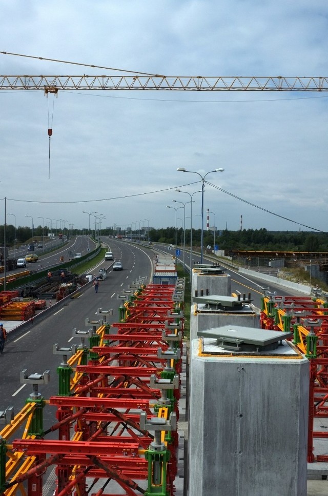 Budowa DTŚ - węzeł z autostradą A1