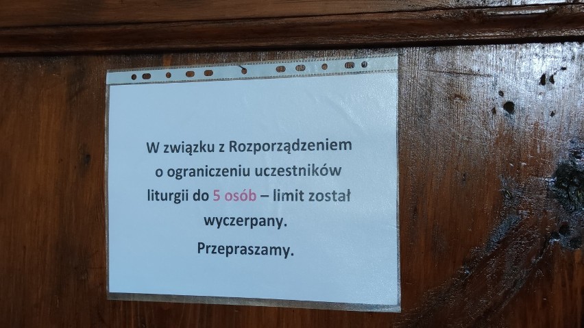 Puste kościoły w Piotrkowie podczas epidemii koronawirusa 29...