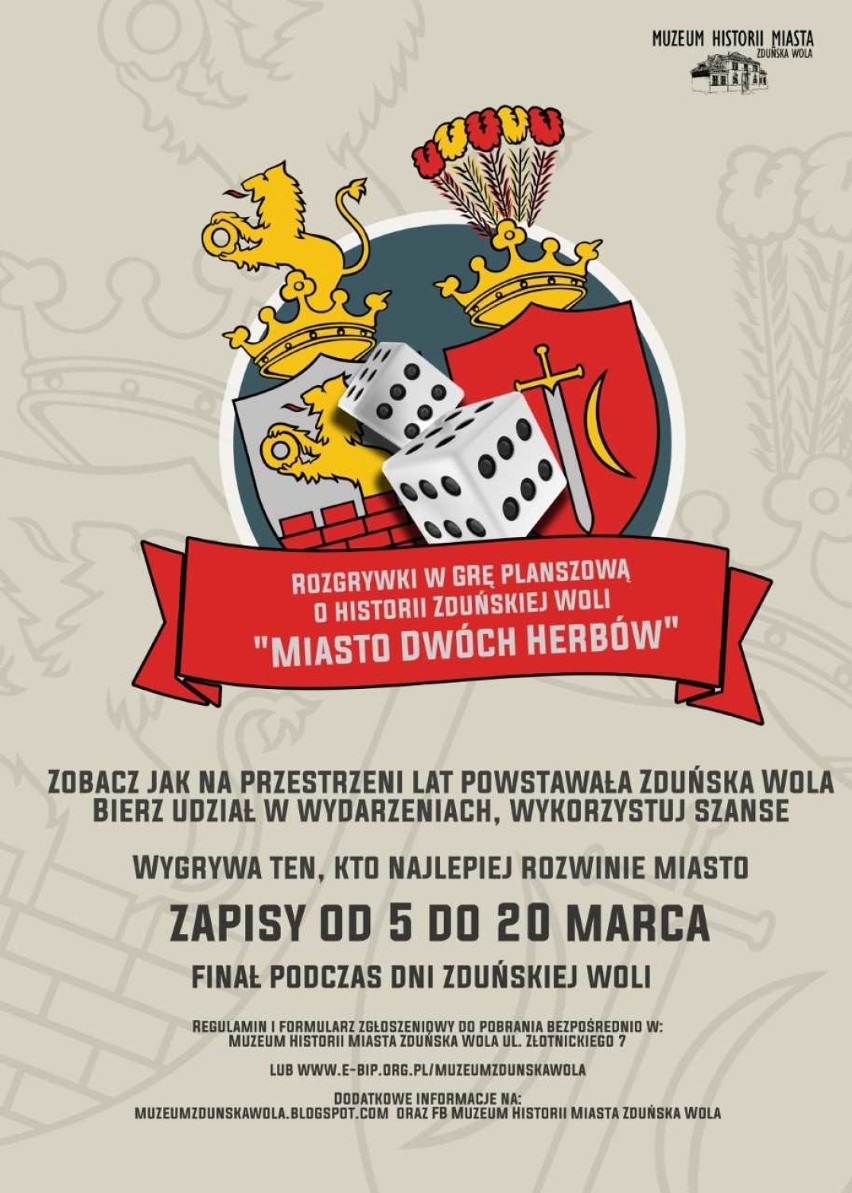 "Miasto Dwóch Herbów" - muzeum w Zduńskiej Woli czeka na zgłoszenia