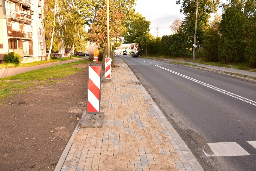 Tak wygląda ulica Aliantów w Żninie (stan na 18.10.2020).