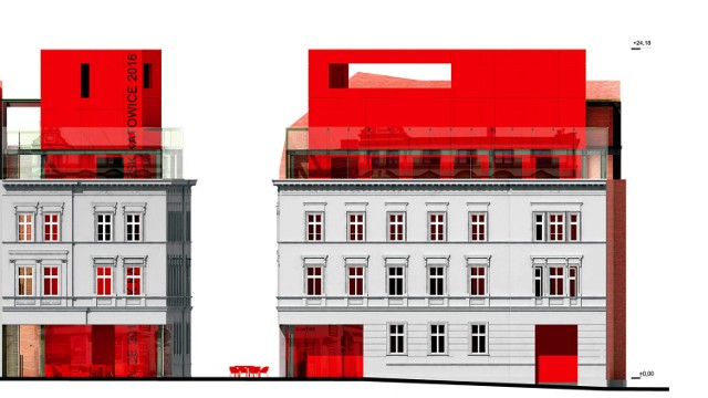 Koncepcja przebudowy wg architektów z pracowni INCO z Gliwic