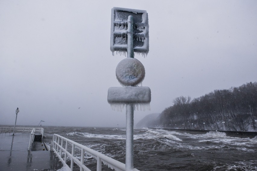 Gdynia. Flesz z przeszłości. 5.01.2017. Malownicza zima zawitała do miasta! Jest mroźno, ale pięknie! 