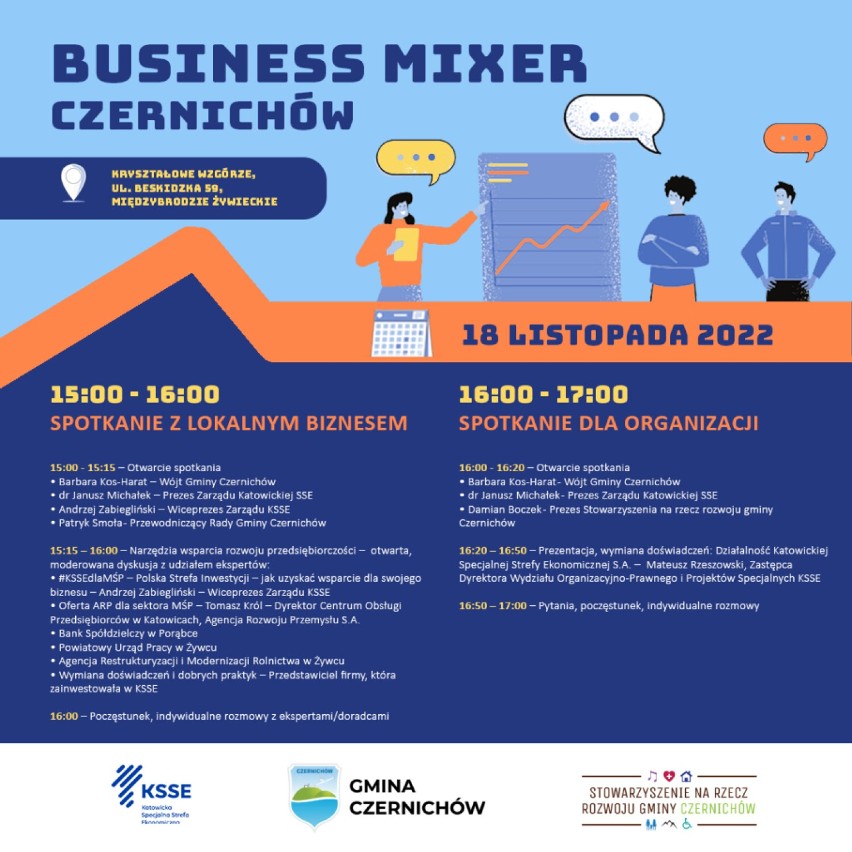 18 listopada w Czernichowie, odbędzie się Business Mixer...