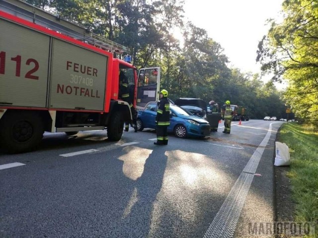 Zderzenie dwóch samochodów w okolicy Falmirowic.