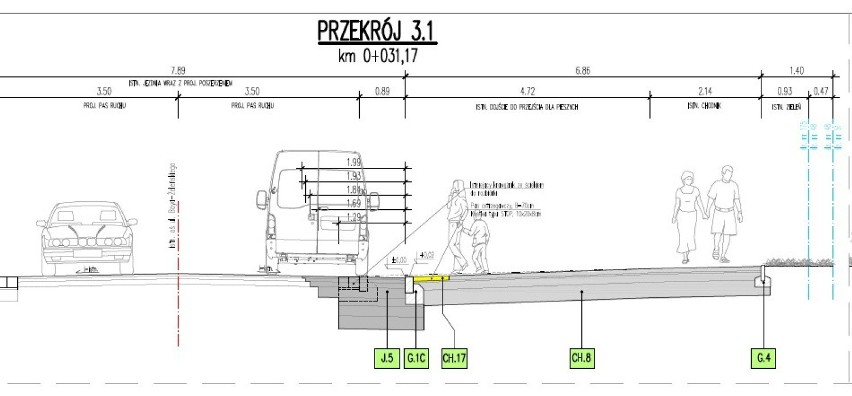 Łącznie kilkaset metrów nawierzchni trzech ulic na...